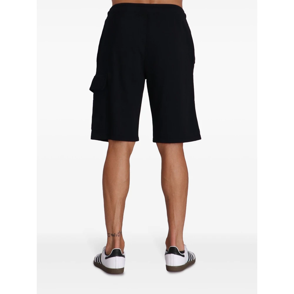C.P. Company Blauwe Fleece Cargo Shorts Blue Heren