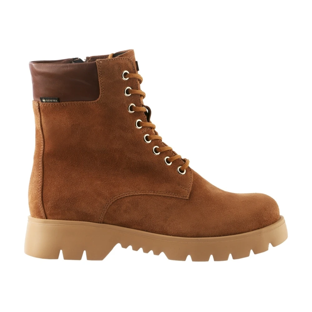 Högl Women's Brown Lace-Up Boots, 4 Uk, Ankle Boots For