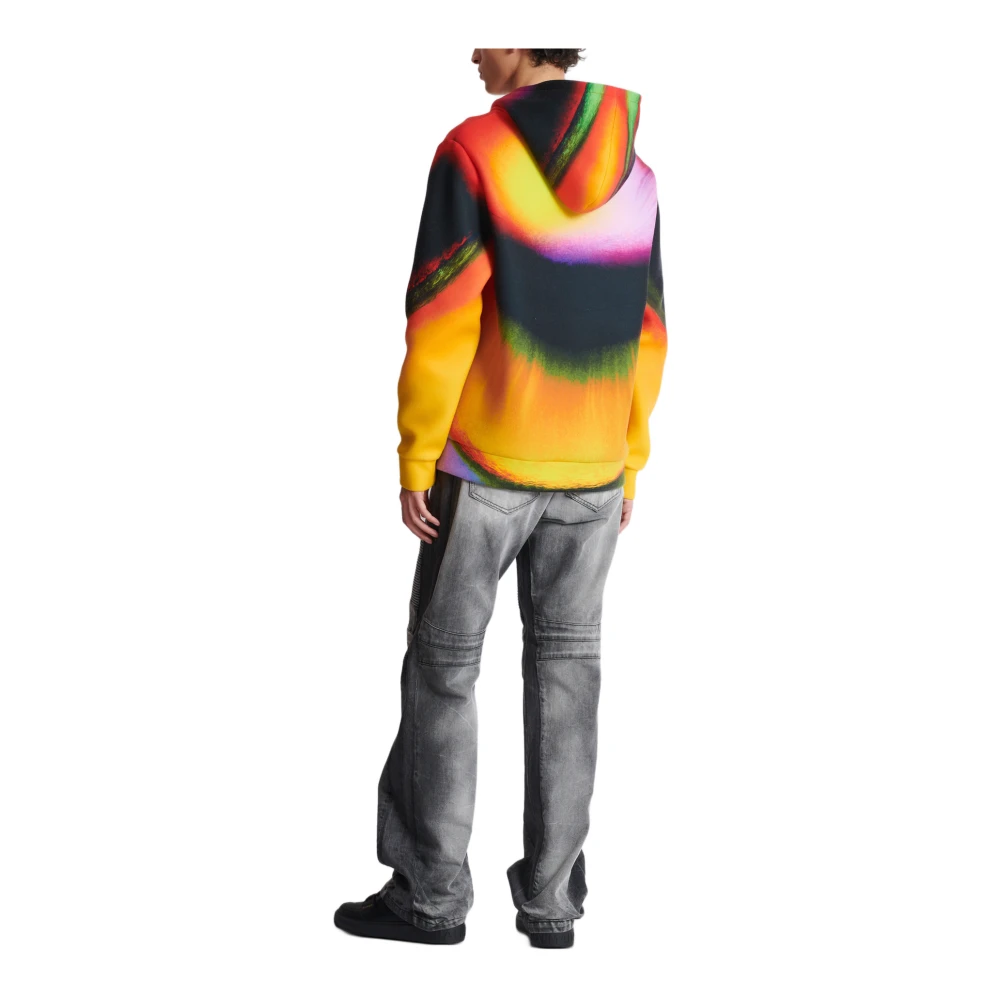 Balmain Neopreen hoodie met Ibby Njoya print Multicolor Heren