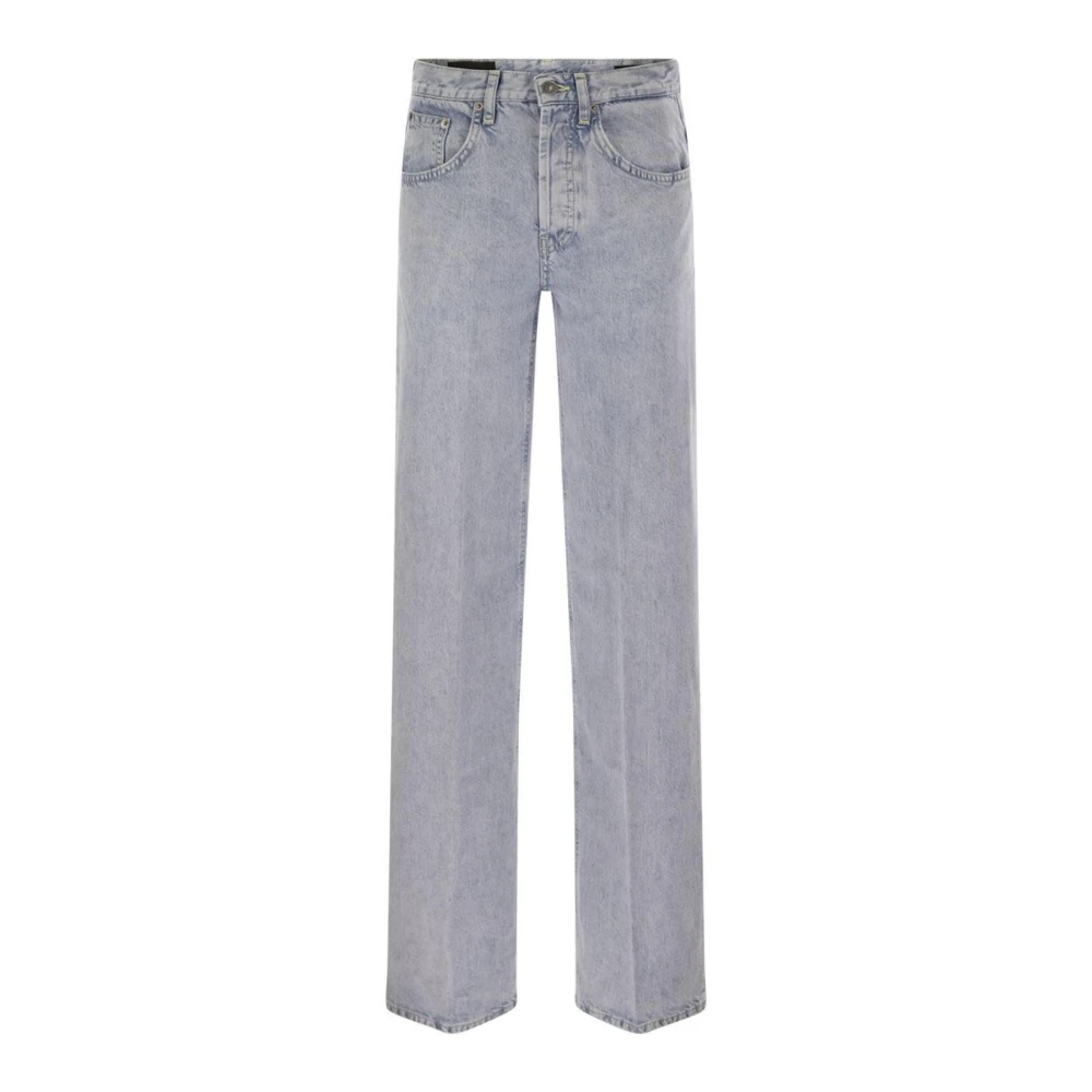 Dondup Vrouw Blauw Jeans Dames, W30, Katoen, Jacklyn Wide Leg Jeans
