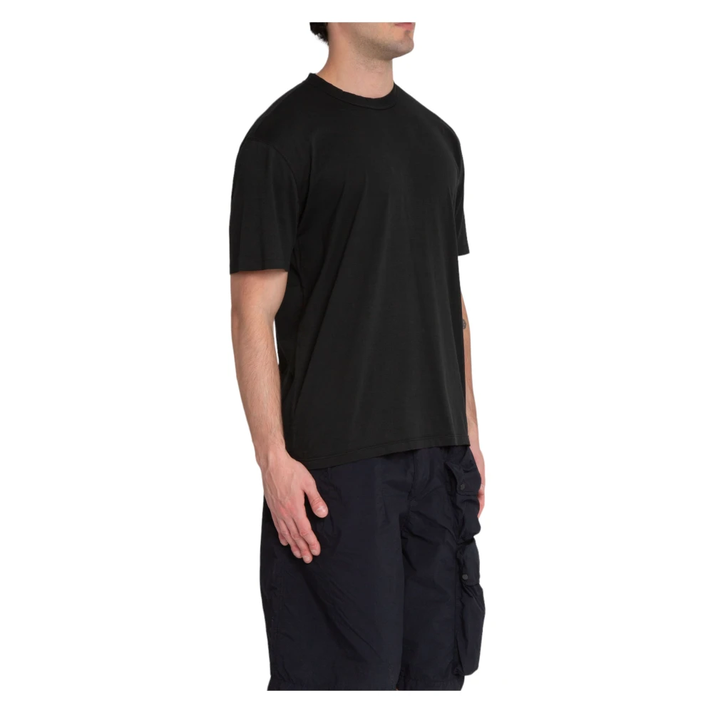 Ten C Geverfd Jersey Tee in 999 Black Heren