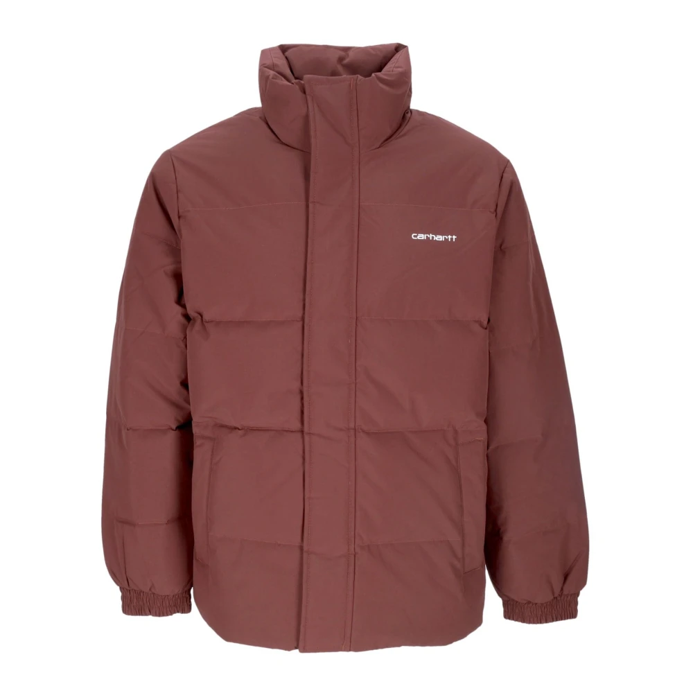 Carhartt Wip Men's Brown High Neck Water-Repellent Down Jacket
