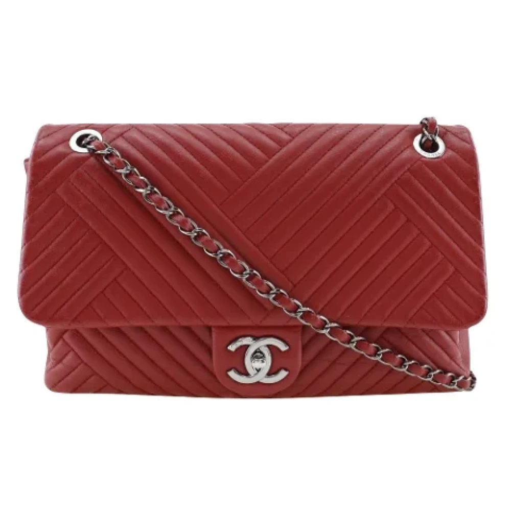 Chanel Vintage Pre-owned Leather chanel-bags Red Dames