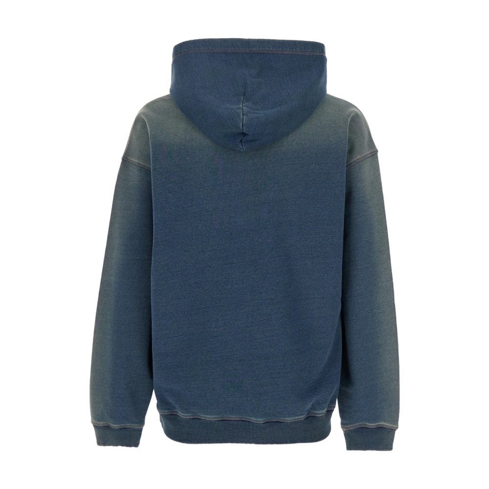 Diesel Blauwe Boxt-Hood Hoodie met D Logo Blue Heren