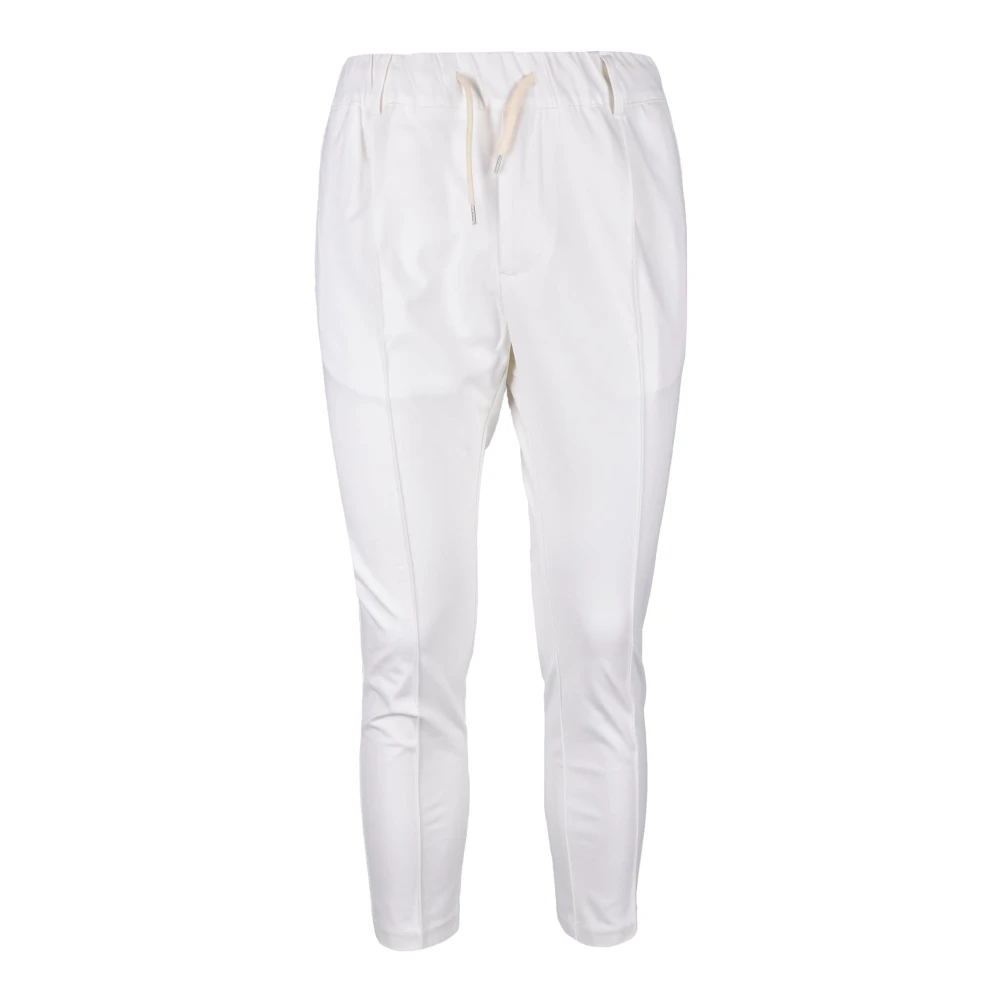 Daniele Alessandrini Grijze Katoenmix Stretchbroek White Heren
