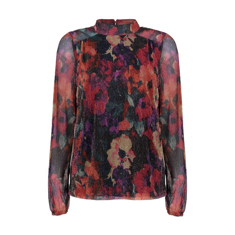 Geisha Lange Mouw Top Multicolor Dames