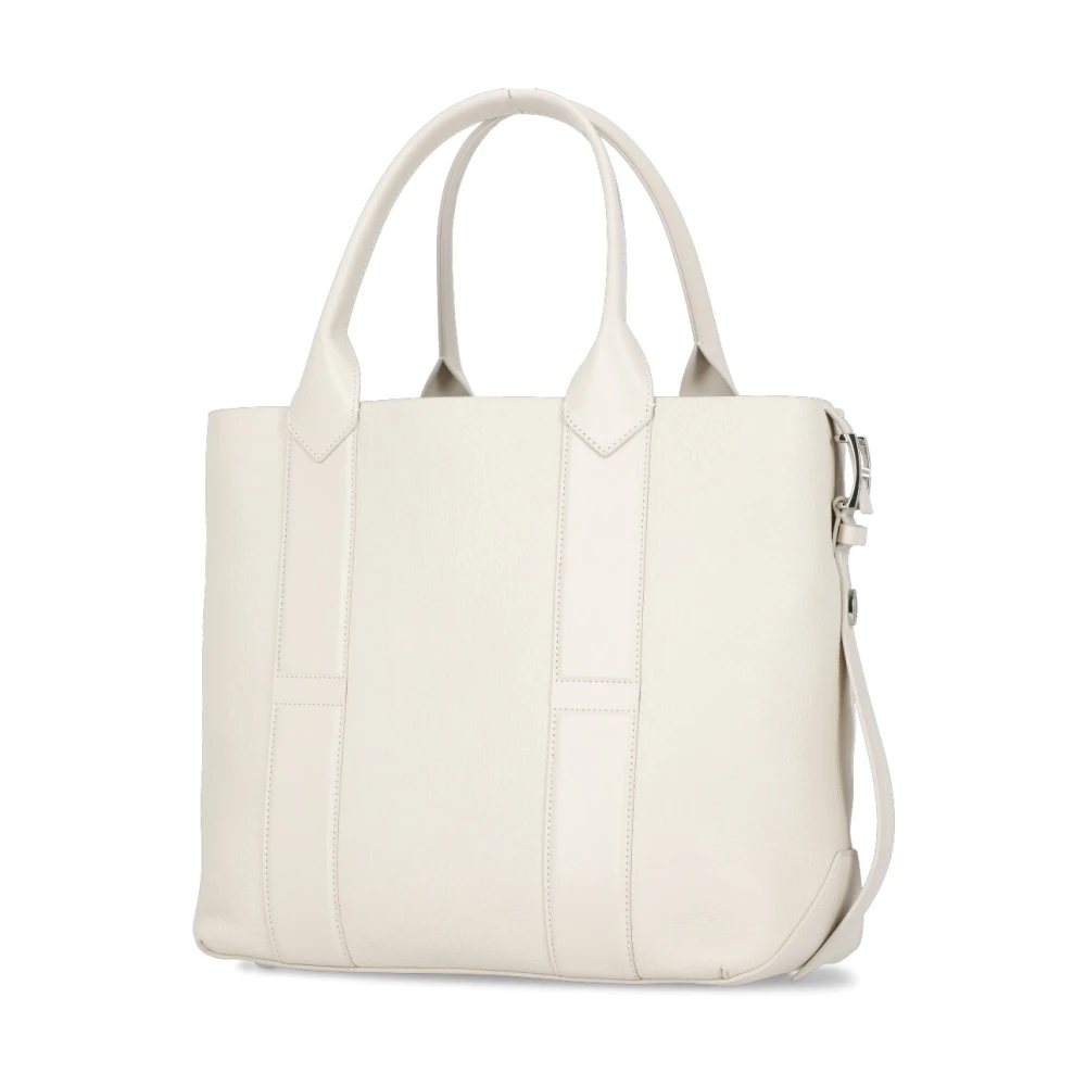 Hogan Leren winkeltas met bijpassende Pochette Beige Dames