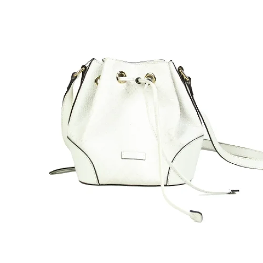 Gucci Vintage Pre-owned Fabric gucci-bags White Dames