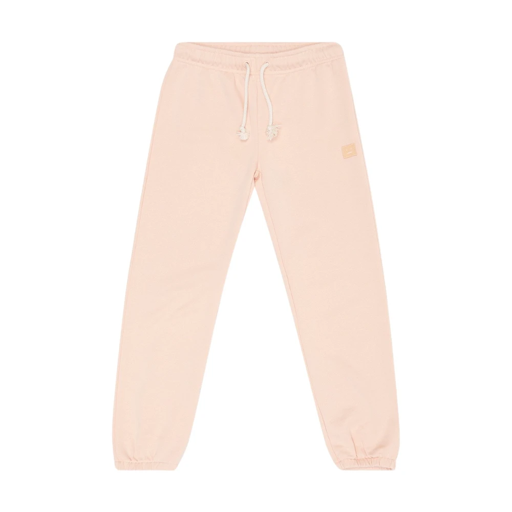 Acne Studios Unisex Pink Sweatpants With Logo