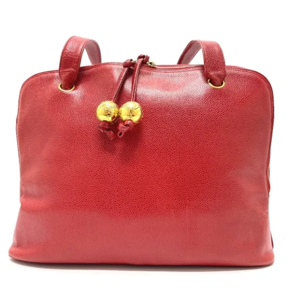 Chanel Vintage Pre-owned Leather chanel-bags Red Dames