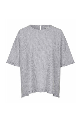 black-pinstripe-blouse-with-ruffle-edges