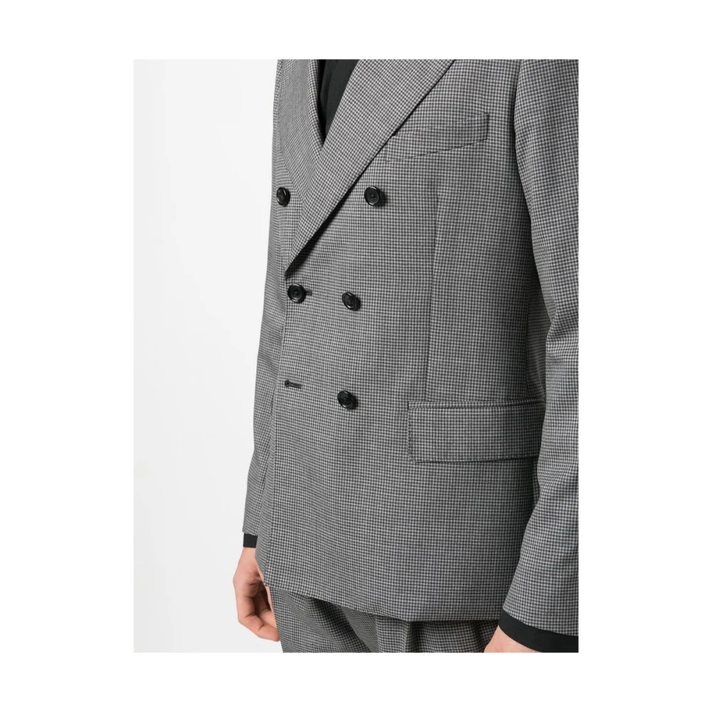 Reveres 1949 Geruite Dubbelrij Blazer Multicolor Heren