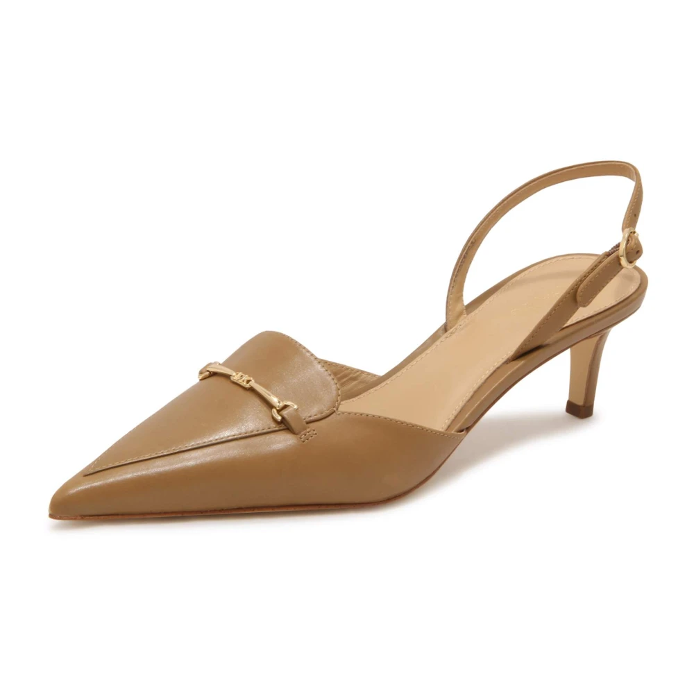 Michael Kors Women's Brown Lena Sling Pump - Pumps - 4 Uk - Shoes