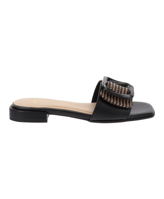 womens-faux-leather-and-fabric-slippers