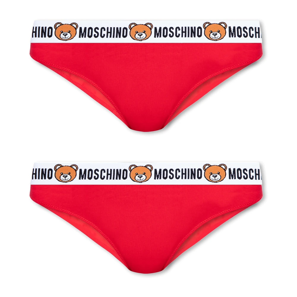 Moschino Merkondergoed 2-pack Red Dames