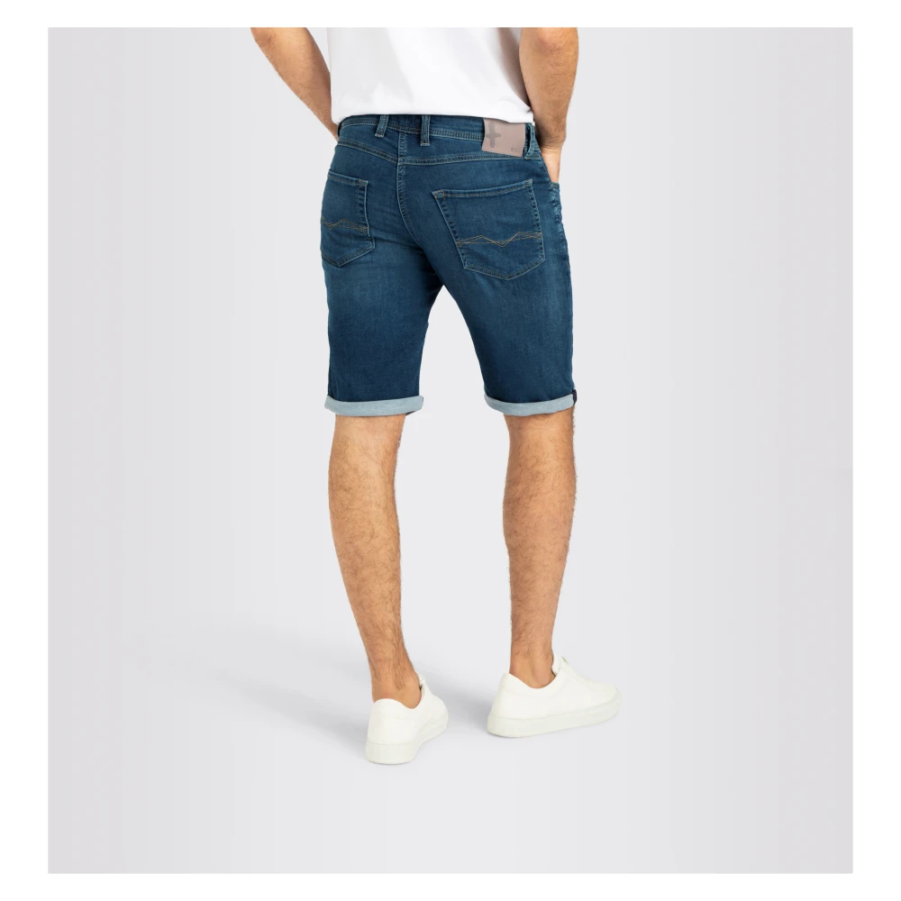 MAC Licht Sweat Denim Bermuda Shorts Blue Heren