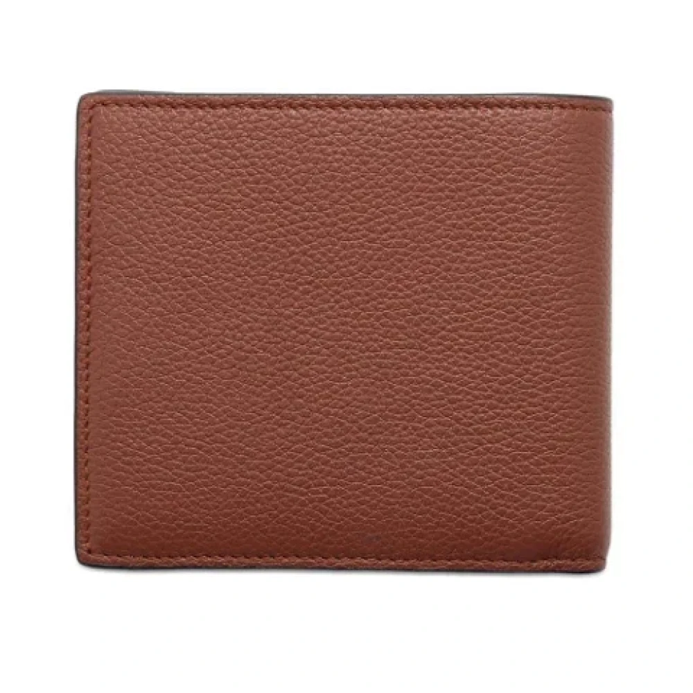Loewe Pre-owned Leather wallets Brown Heren