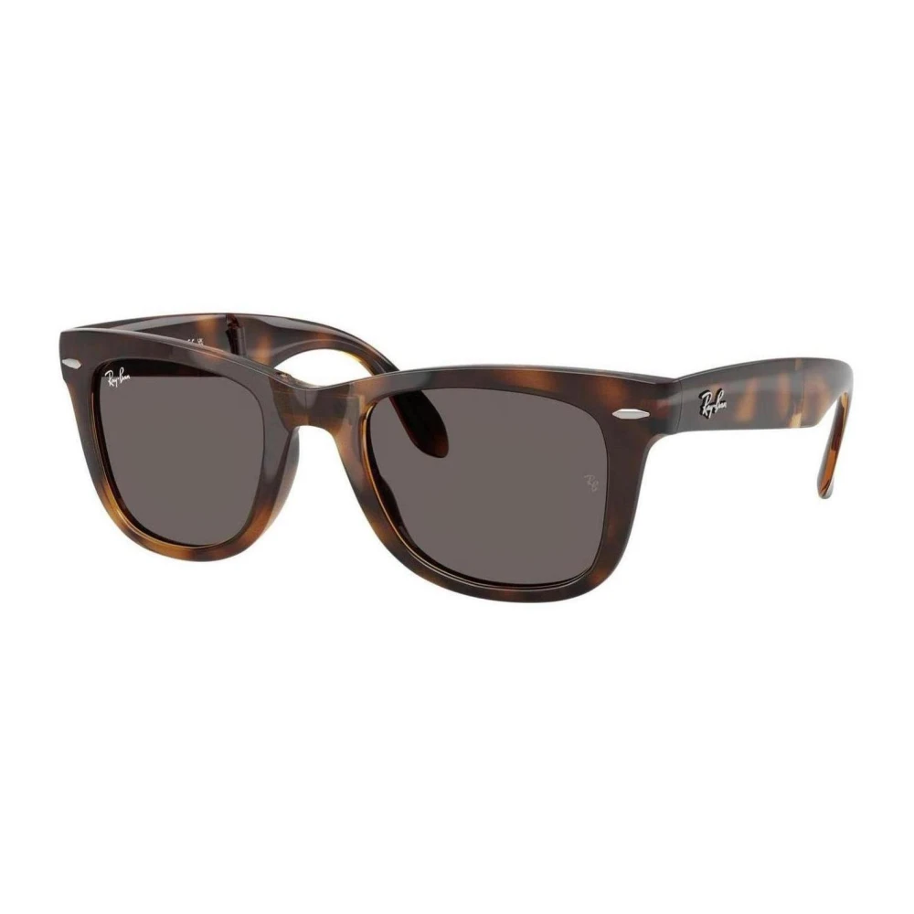 Ray-Ban Men's Brown Sunglasses, 50 Mm, Folding Wayfarer Sunglasses