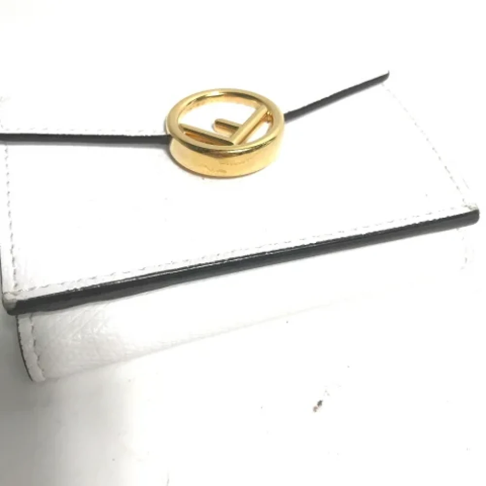 Fendi Vintage Pre-owned Leather wallets White Dames