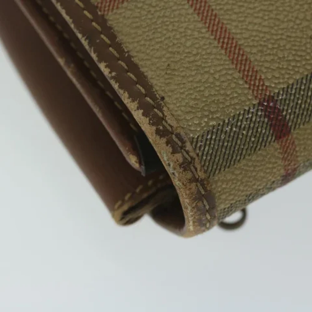 Burberry Vintage Pre-owned Leather clutches Beige Dames