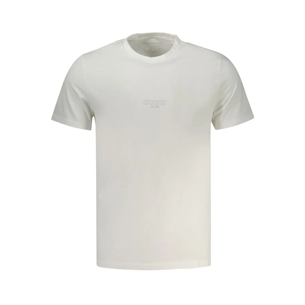 Guess Uomo Bianco Maglietta Aidy - Immagine 4
