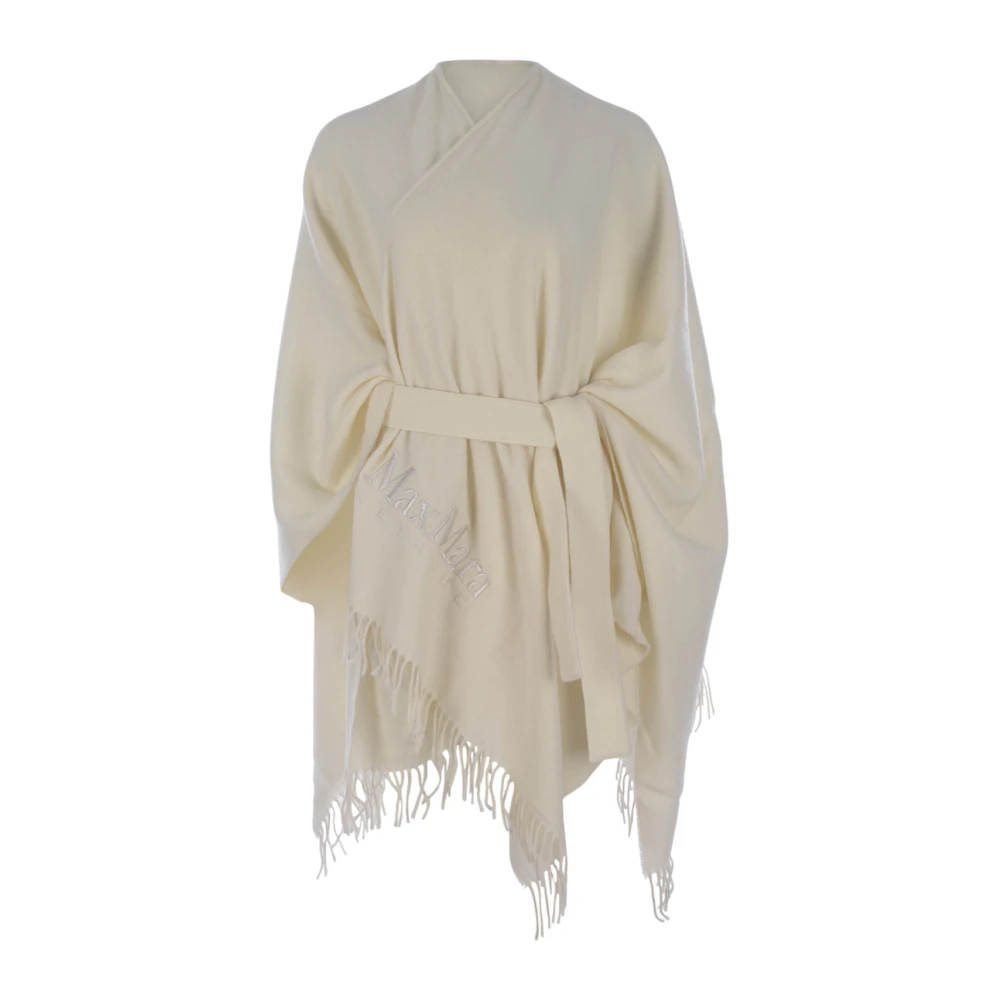Max Mara Witte Mantel Mantella Martora Room White Dames