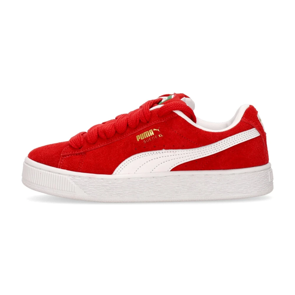 Puma Men's Red /White Suede Low Shoe - Sneakers - 11 Uk - Shoes