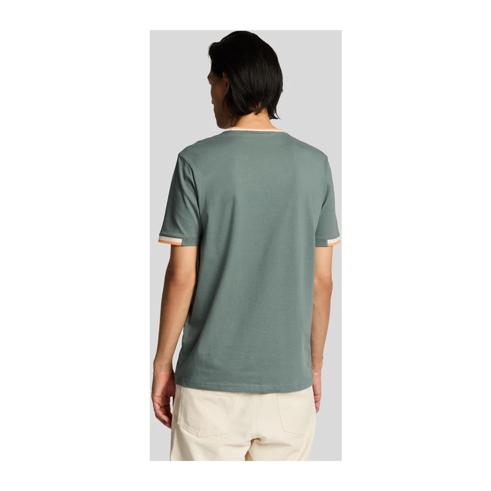 Lyle & Scott SS T-shirts Half Tipped T-shirt Blue Heren