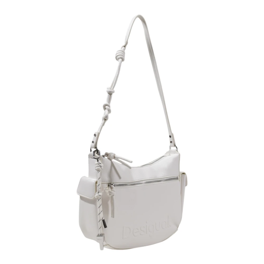Desigual Witte rits handtas met zakken White Dames