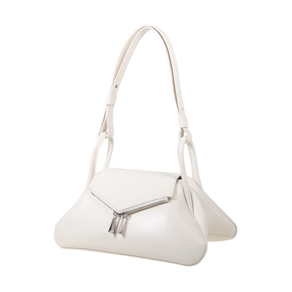 Amina Muaddi Gemini tas White Dames