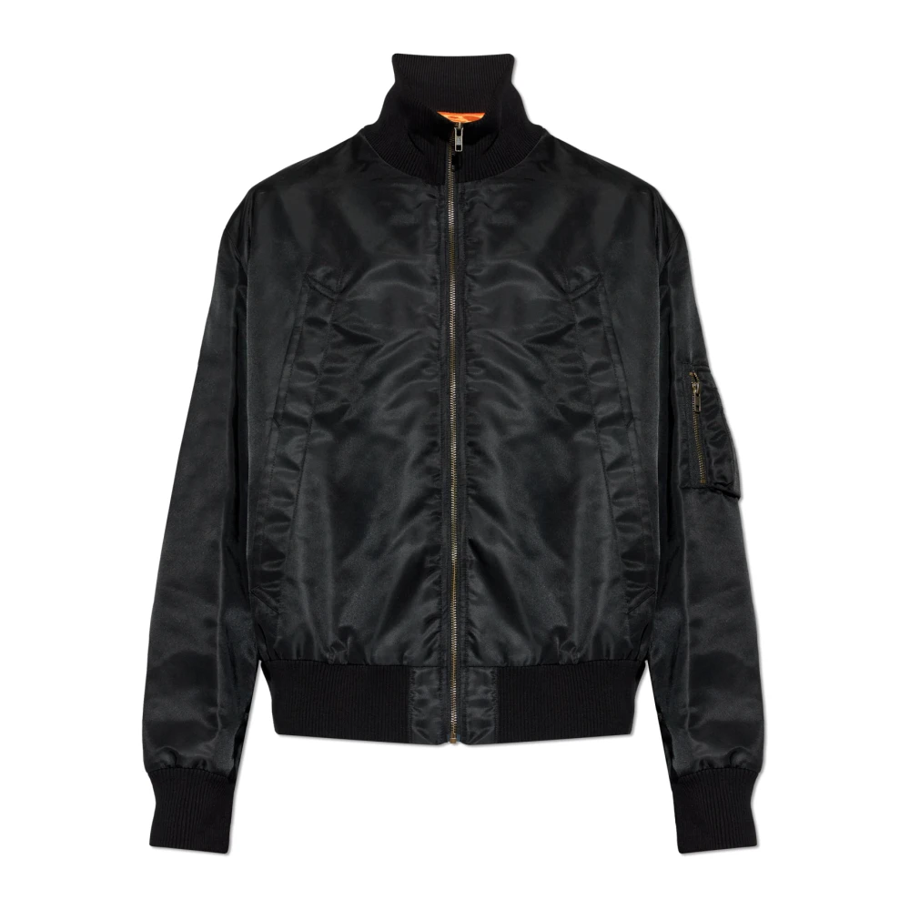 Mm6 Maison Margiela Men's Black Bomber Jackets, L, Bomber Jacket