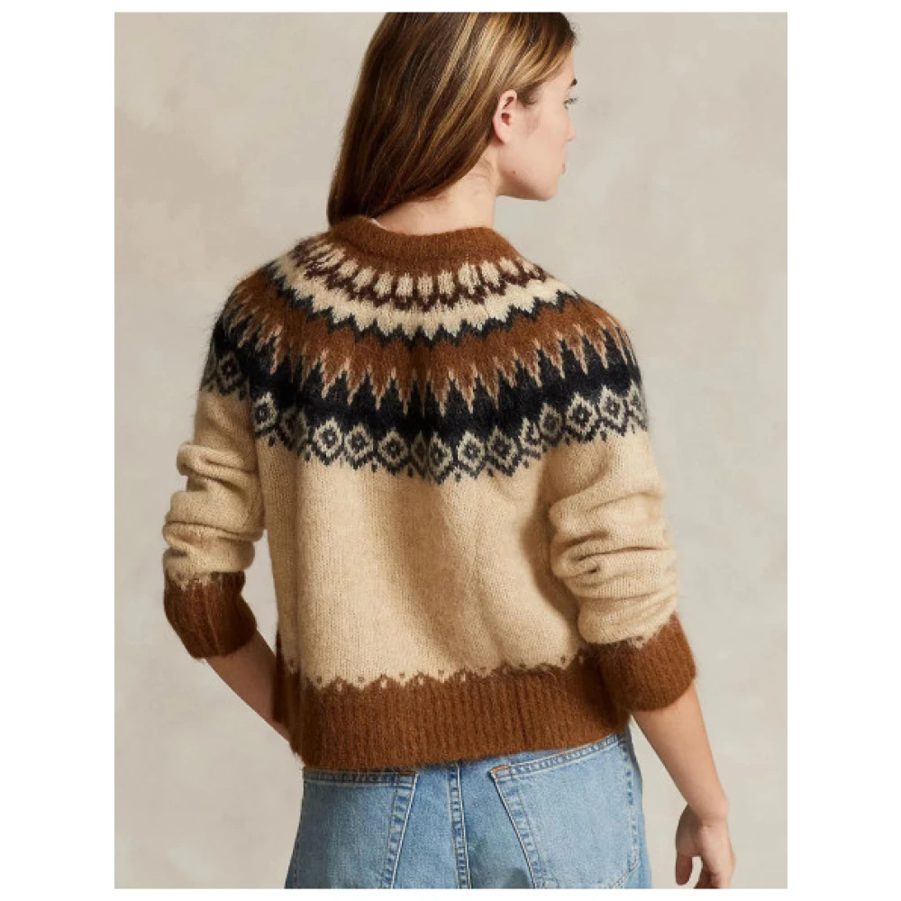 Polo Ralph Lauren Fairisle Jacquard Wol Alpaca Vest Multicolor Dames
