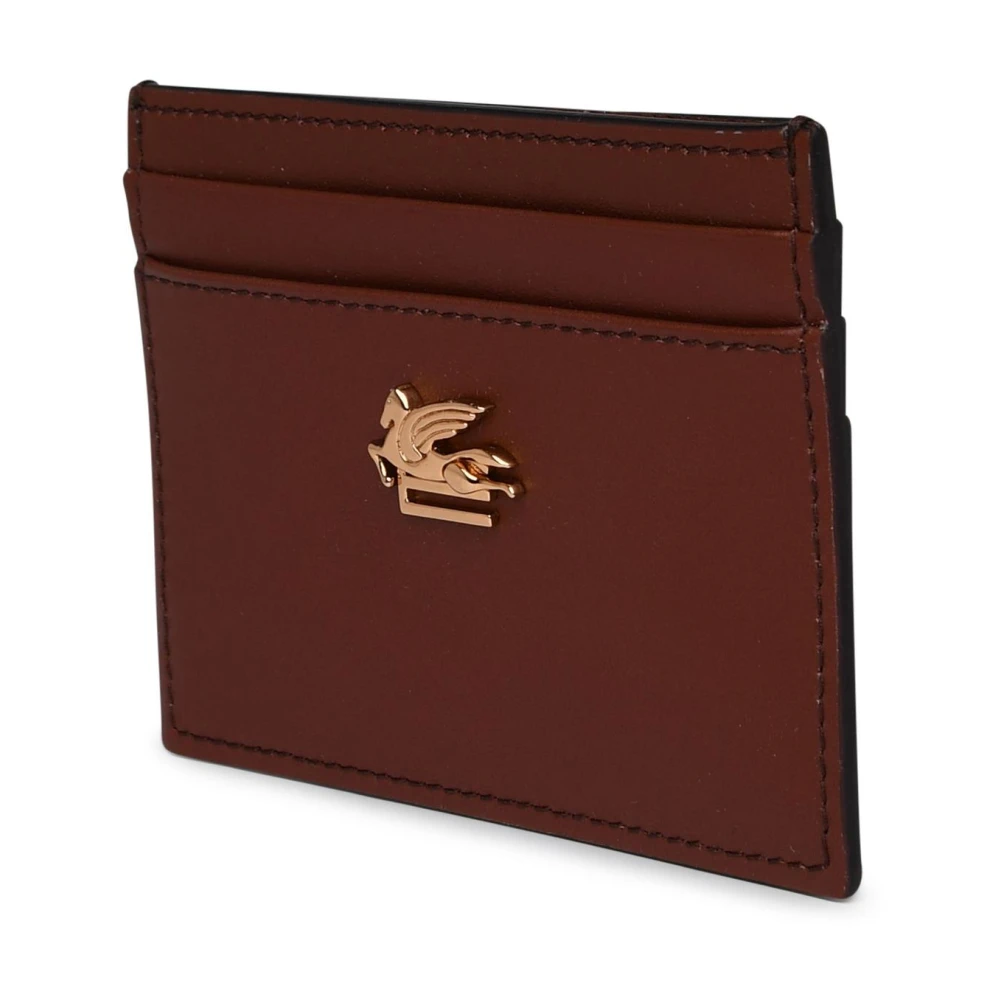 ETRO Bruin leren kaarthouder Brown Dames