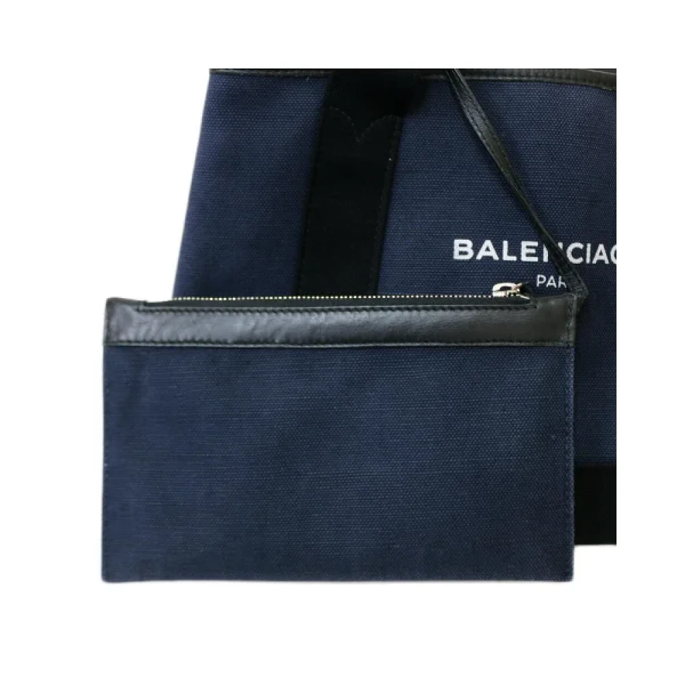 Balenciaga Vintage Pre-owned Canvas balenciaga-bags Blue Dames
