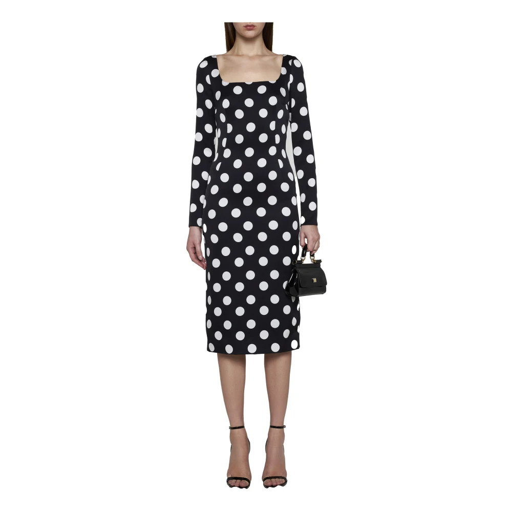 Dolce & Gabbana Elegante Jurken voor Vrouwen Black Dames