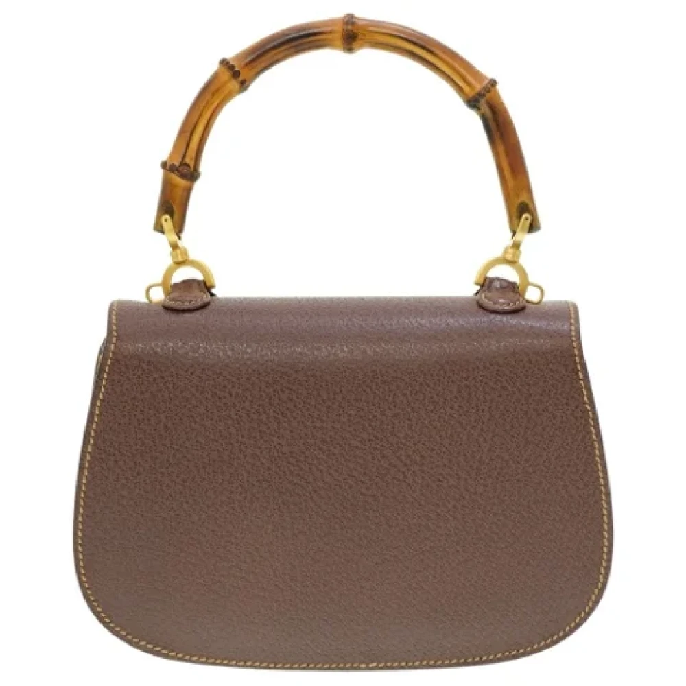 Gucci Vintage Pre-owned Fabric gucci-bags Brown Dames