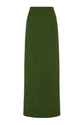 Sienna, lång grön kjol