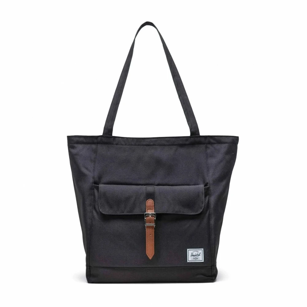 Herschel Unisex Black Shopping Bags, One Size, Striped Retreat Tote Bag