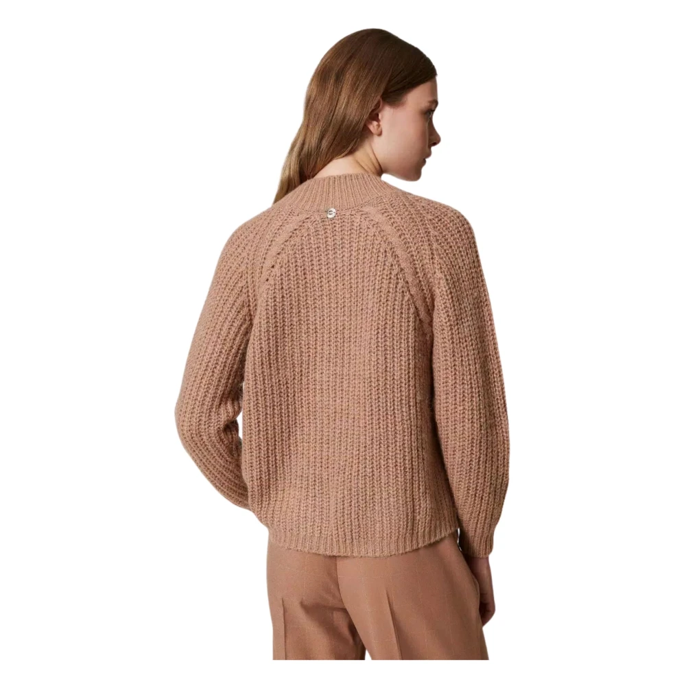 Twinset Gebreide Trui Collectie Actitude Brown Dames