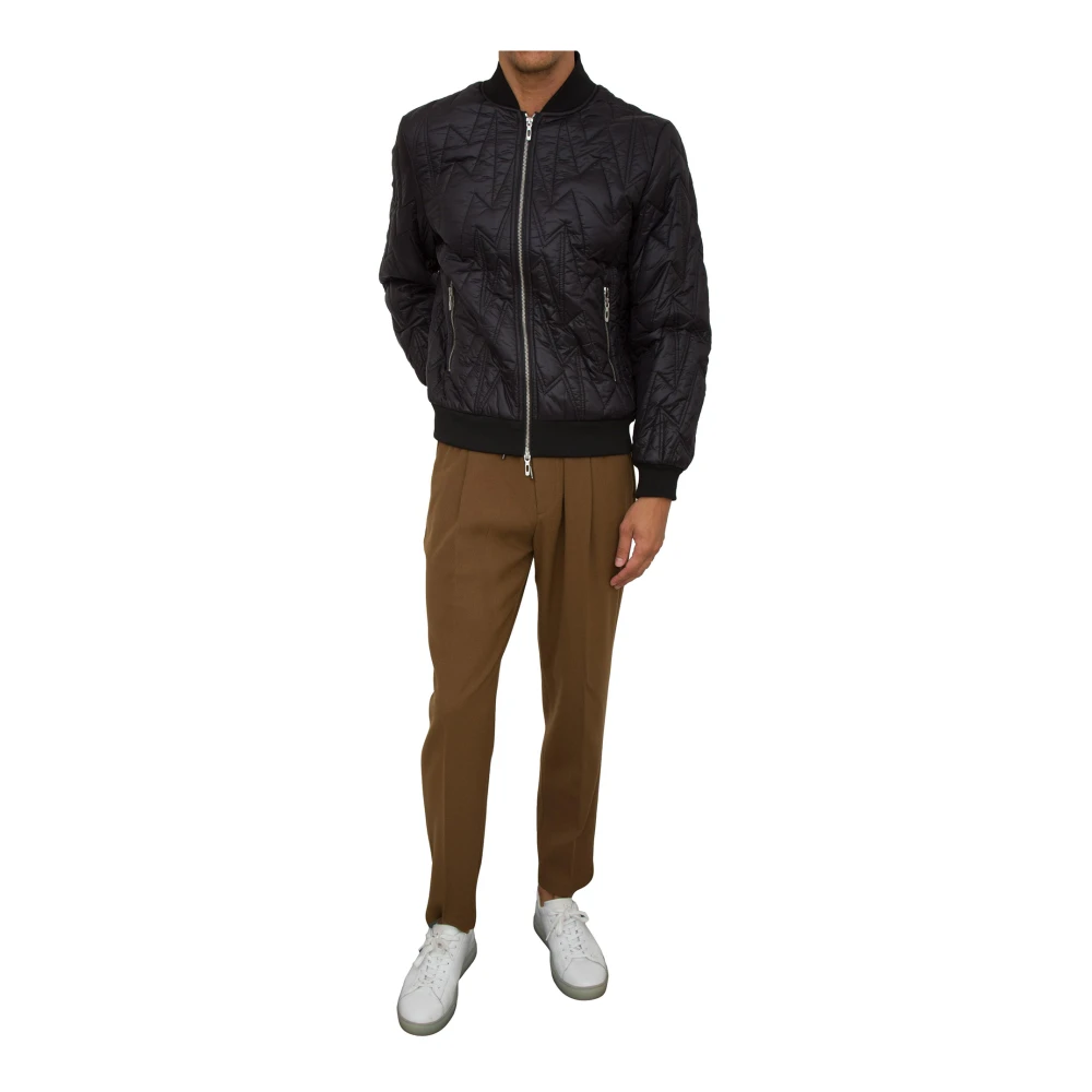 Antony Morato Zwarte Nylon Regular Fit Bomberjack Black Heren