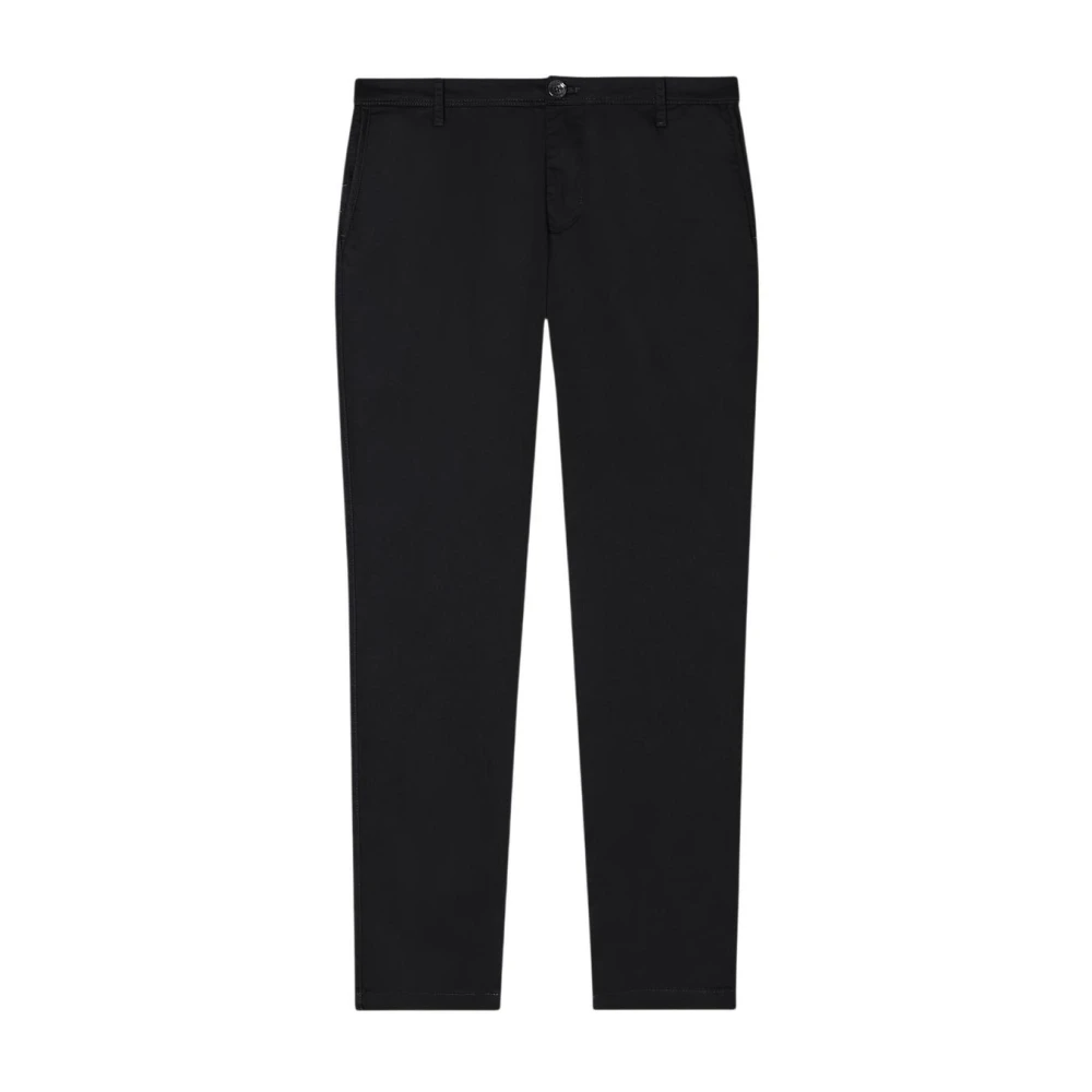 Armani Exchange Mannelijk Zwart Broeken Heren, W34 L32, Katoen, Broek Met Rits- En Knoopsluiting