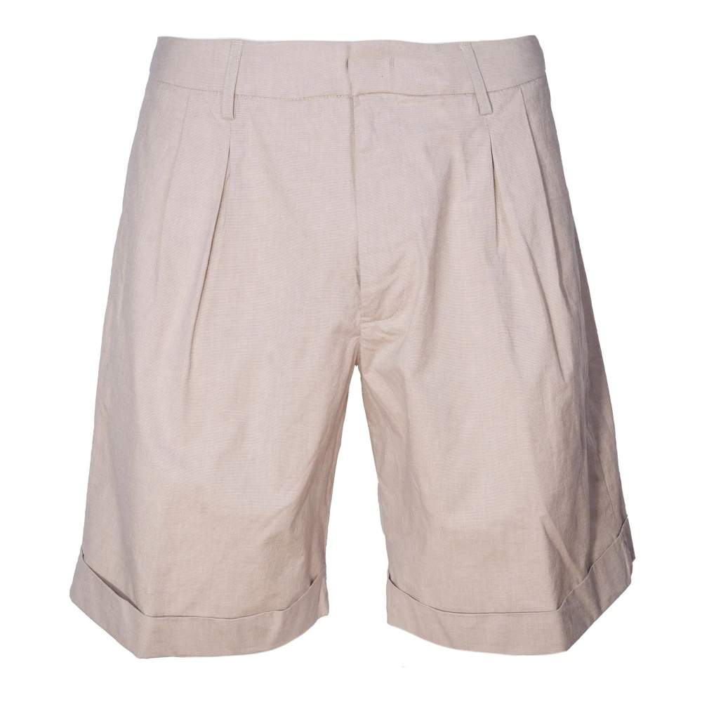 Dondup Men's Beige Casual Shorts, W34, Bermuda Shorts Soft Cotton