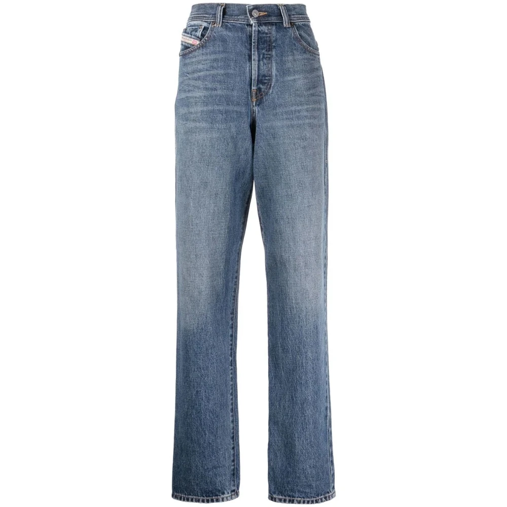 Diesel Women's Blue Straight Fit Jeans, W29 L32, 1956 Straight-Leg Jeans