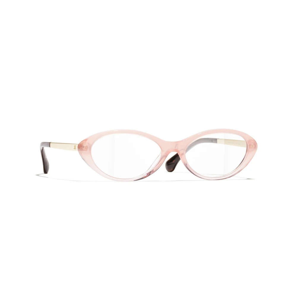 Chanel Pink Glasses, Female, 54 Mm, Oval Eyeglasses