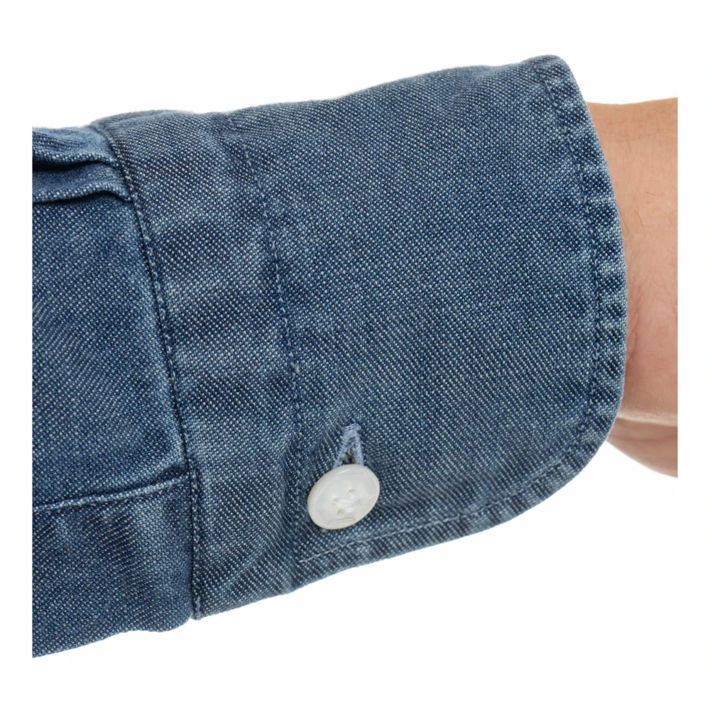 Barba Denim Overhemd Blue Heren