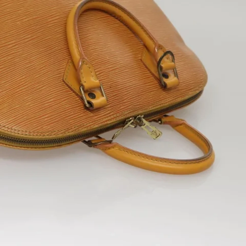 Louis Vuitton Vintage Pre-owned Leather handbags Yellow Dames