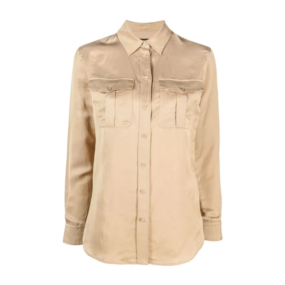 Ralph Lauren Courtenay Long Sleeve Shirt Beige Dames