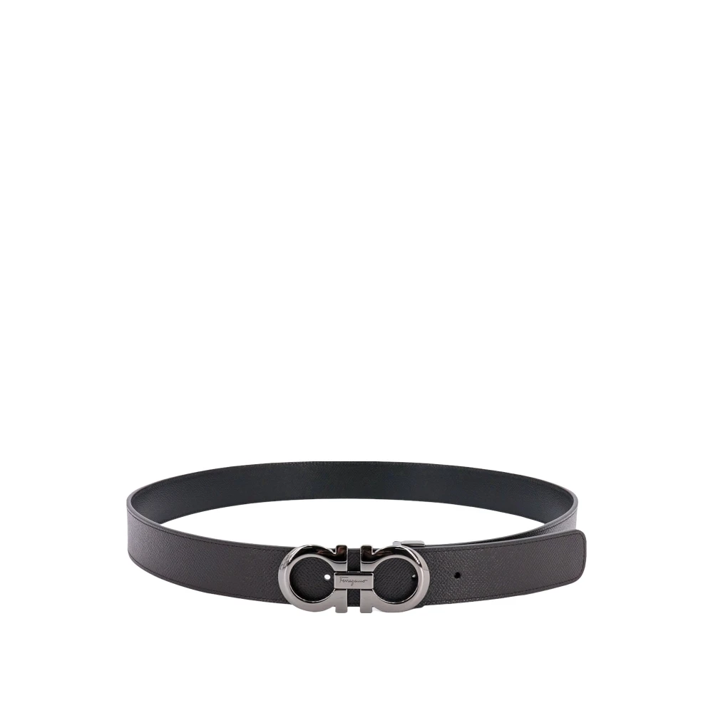 Ferragamo Mannelijk Bruin Reversible Gancini Belt
