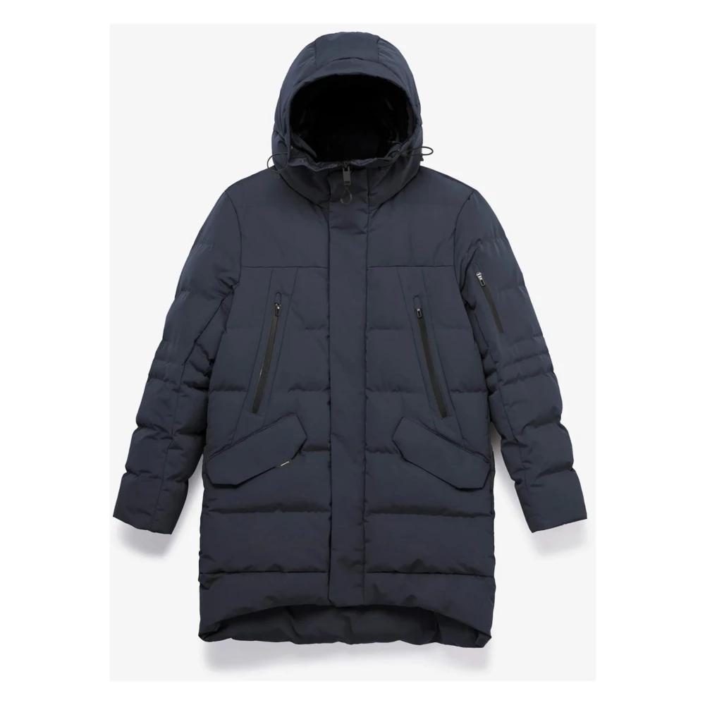 Krakatau Parka Jas Zwart Qm488 Black Heren
