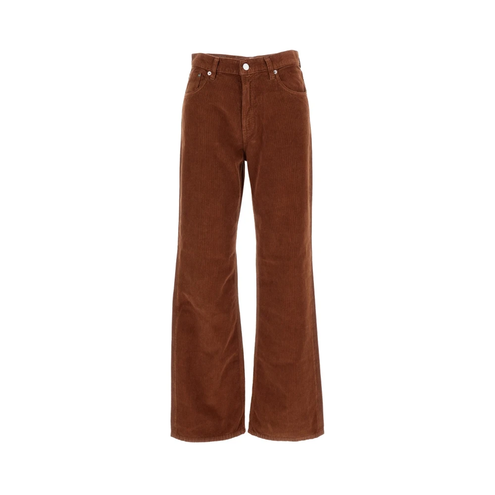 Haikure Brown Wide Jeans, Female, W28, Wide Jeans